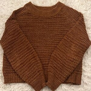 universal thread - burnt orange knit sweater